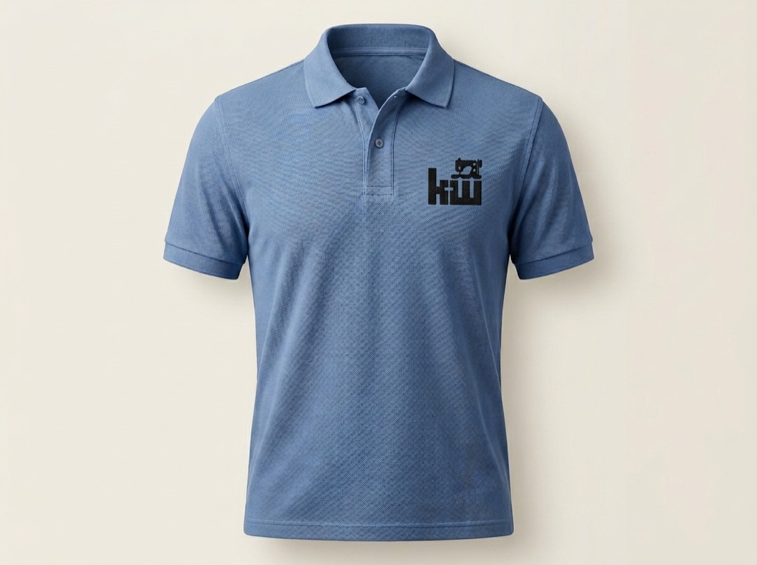 Corporate polo shirts with embroidery by Klothewala